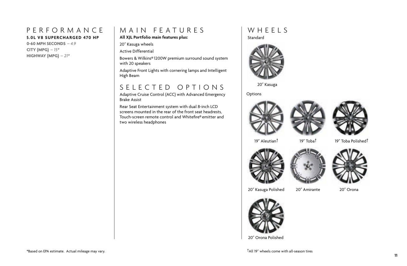 2012 Jaguar Model Lineup Brochure Page 40